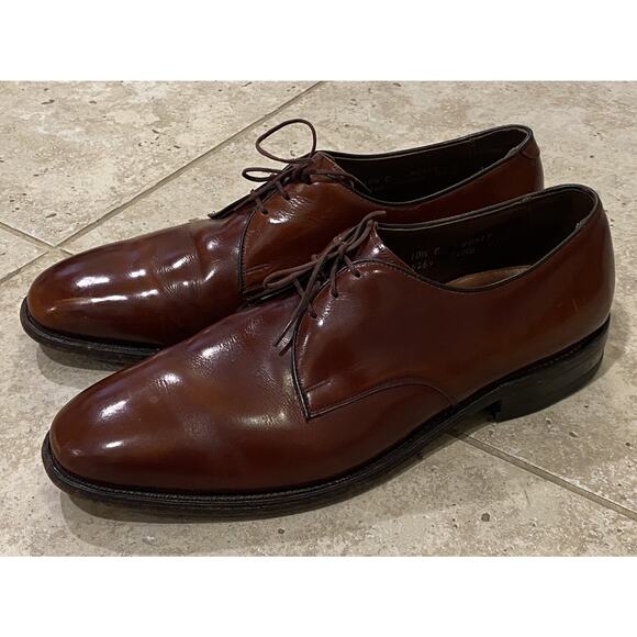 Allen Edmonds Brown Madison Oxford Brogue Leather Dress Shoes - 10.5 C Narrow main image 10